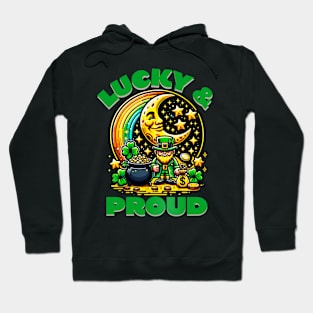 St. Patrick's Day Shenanigans Clovers Rainbow Leprechaun Fun Prone to Shenanigans Hoodie